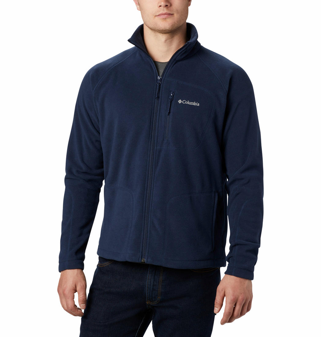 Columbia Men Navy Blue Fast Trek II Full Zip Fleece Jacket