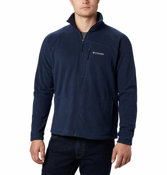 Columbia Men Navy Blue Fast Trek II Full Zip Fleece Jacket