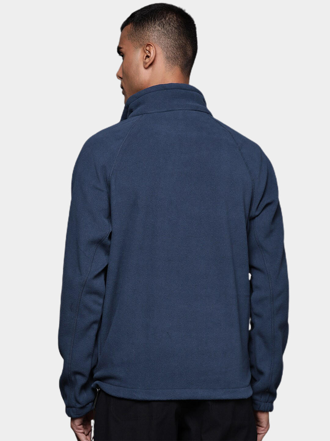 Columbia Men Navy Blue Fast Trek II Full Zip Fleece Jacket