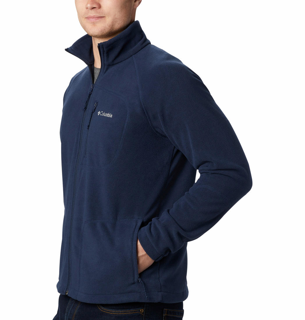 Columbia Men Navy Blue Fast Trek II Full Zip Fleece Jacket