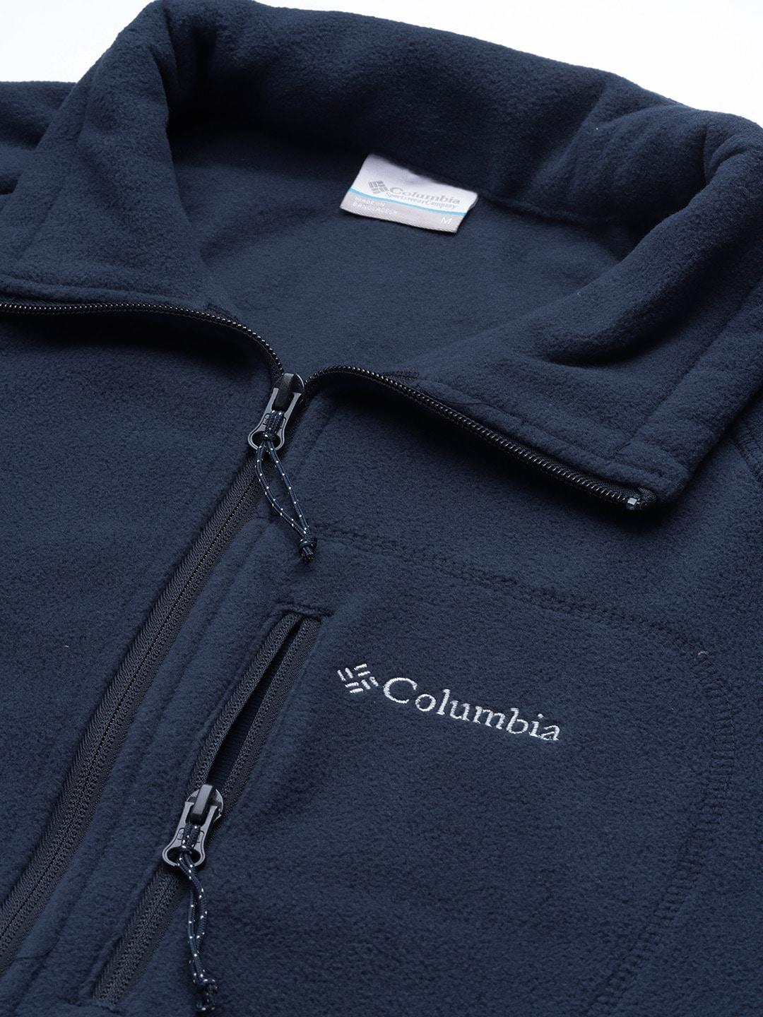 Columbia Men Navy Blue Fast Trek II Full Zip Fleece Jacket