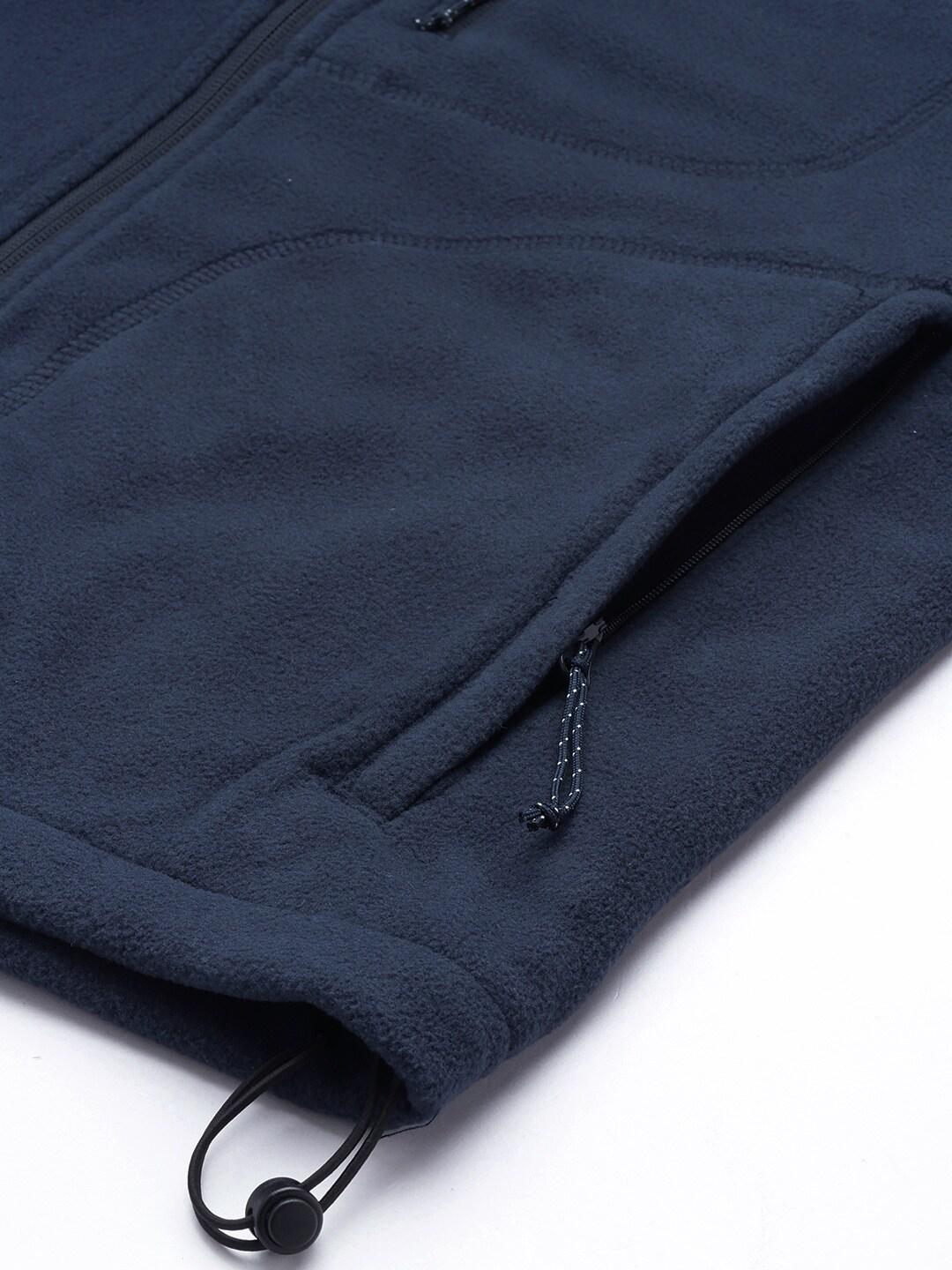 Columbia Men Navy Blue Fast Trek II Full Zip Fleece Jacket