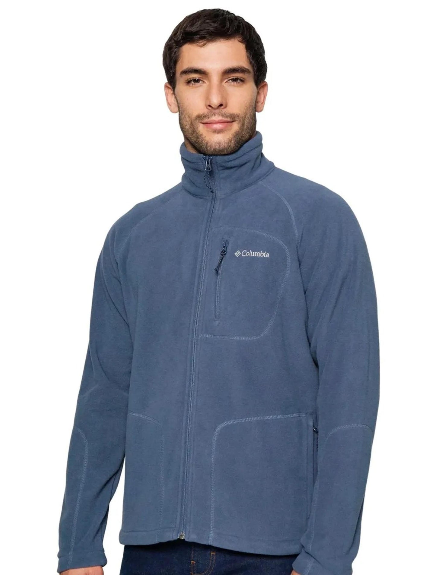 Columbia Mens Navy Blue Fast Trek II Full Zip Fleece Jacket