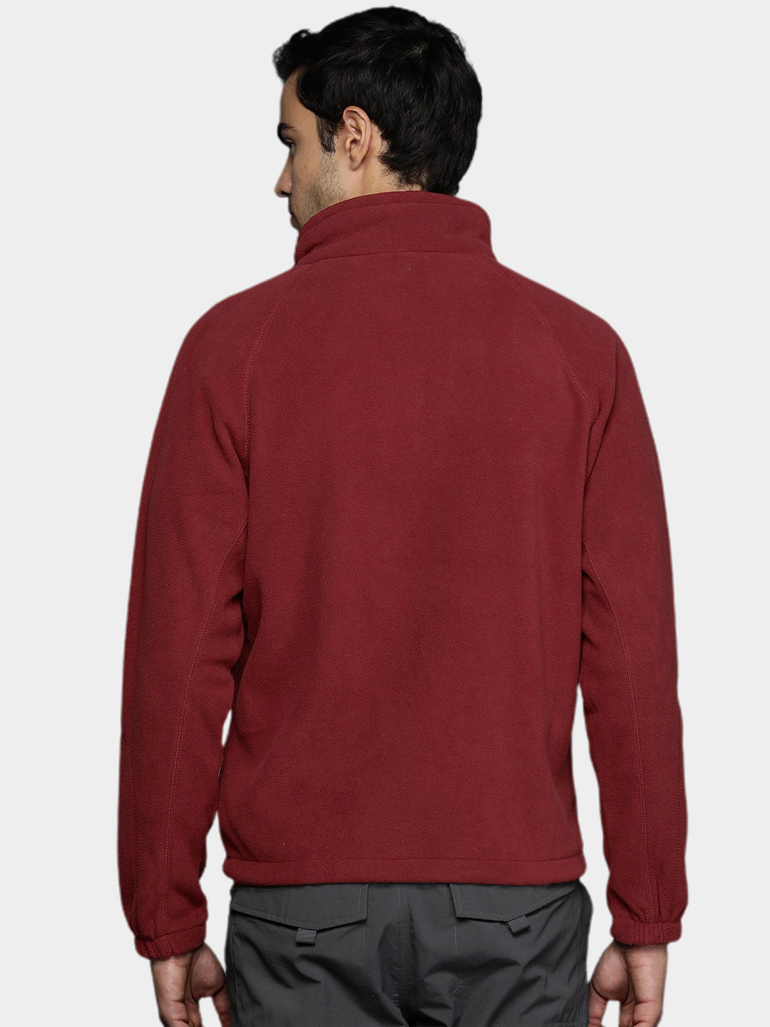 Columbia Men Red Fast Trek II Full Zip Fleece Jacket