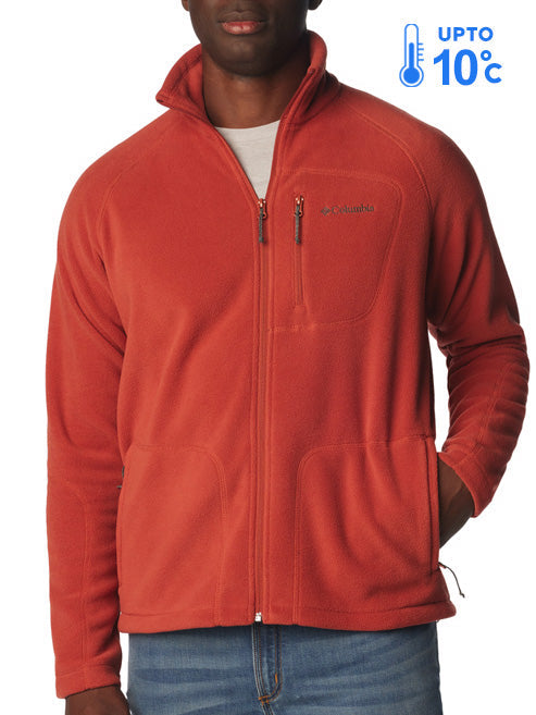 Columbia Men Orange Fast Trek II Fleece Jacket