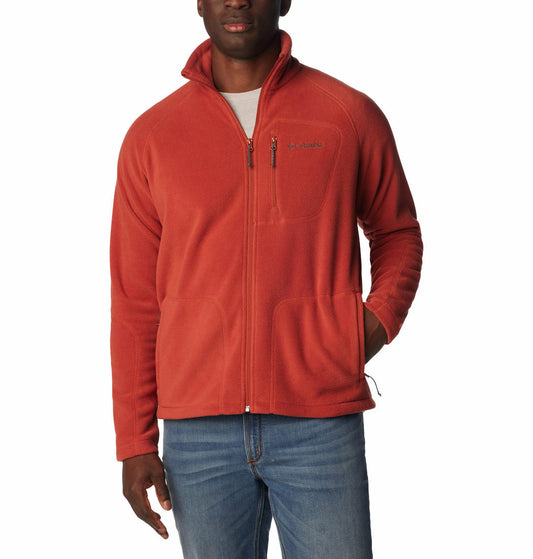Columbia Men Orange Fast Trek II Full Zip Fleece Jacket