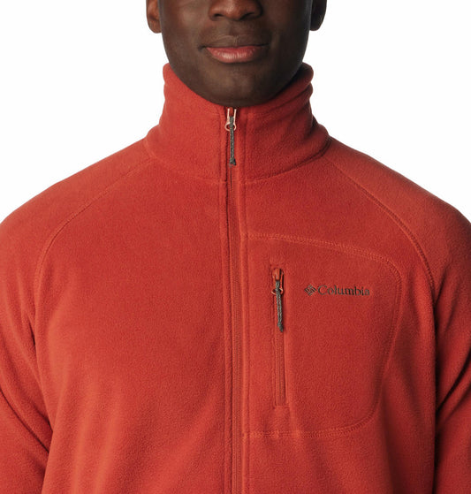 Columbia Men Orange Fast Trek II Full Zip Fleece Jacket