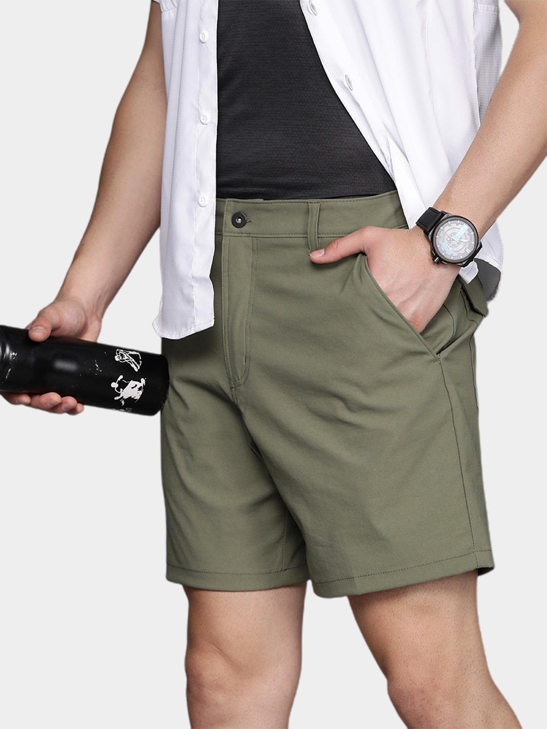Columbia Men Olive Canyon Gate Utility Shorts