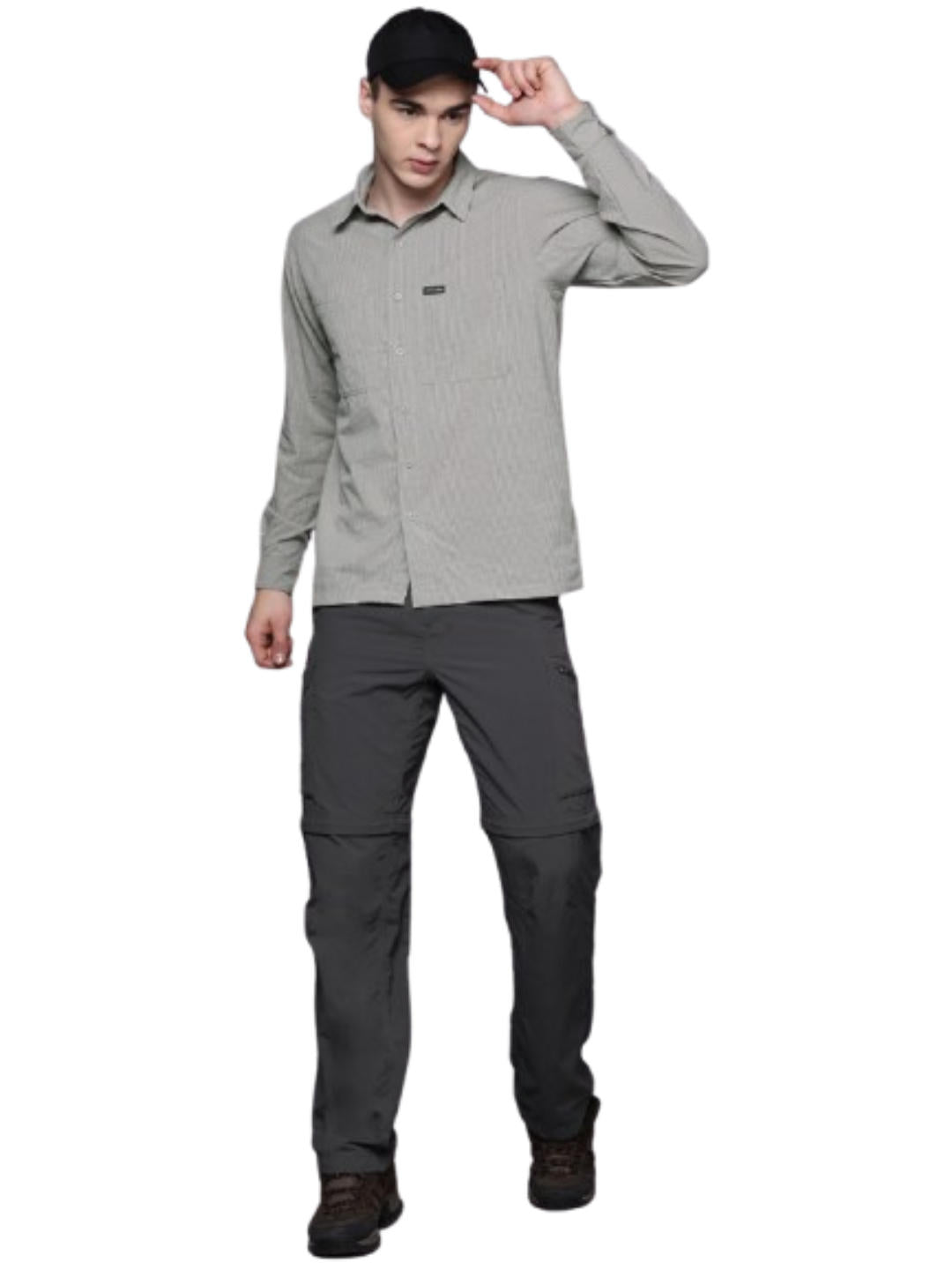 Columbia Men Grey Columbia Men Black Mesa LW Long Sleeve Shirt