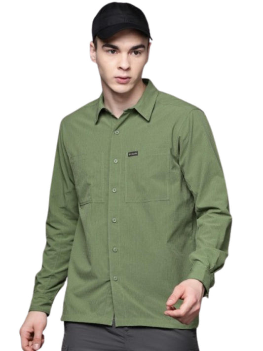 Columbia Men Green Columbia Men Black Mesa LW Long Sleeve Shirt