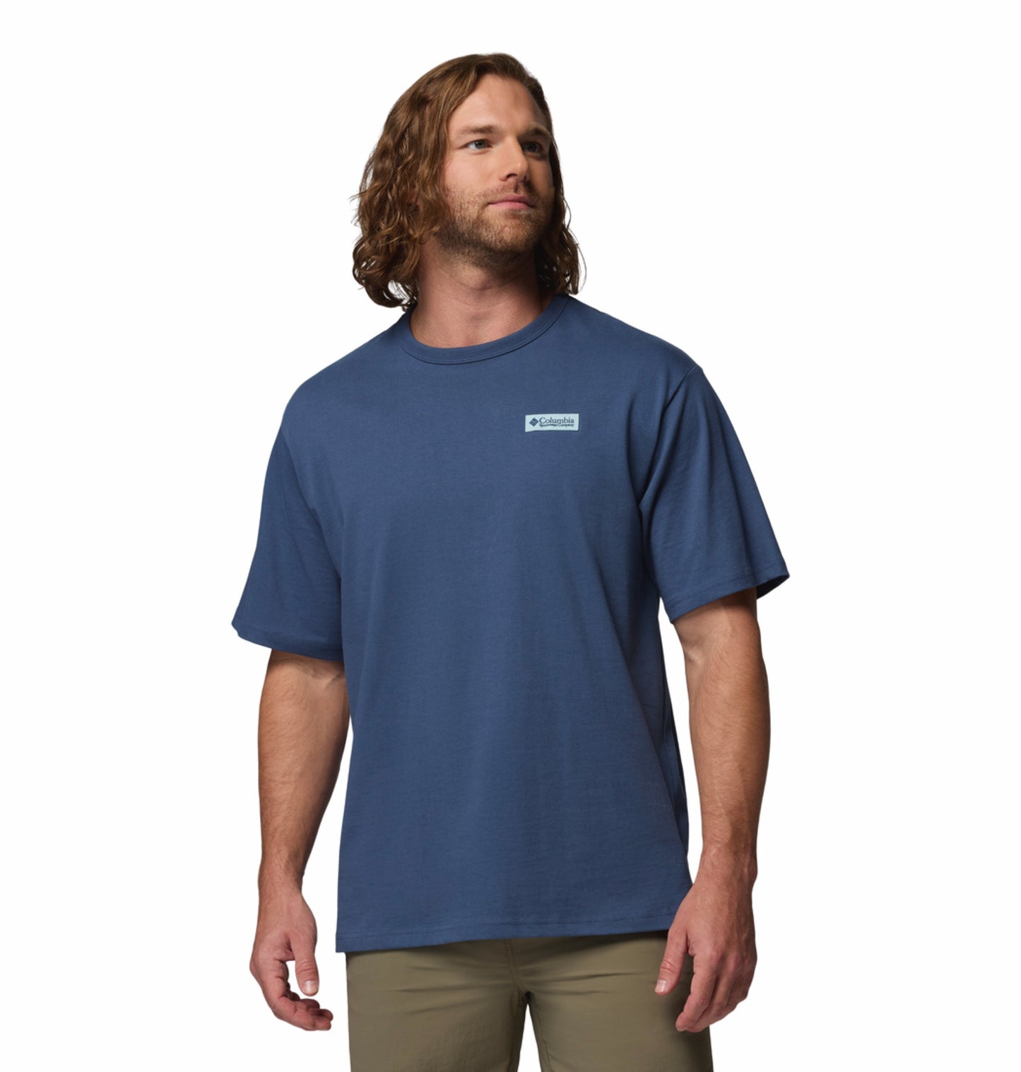 Columbia Men Navy Blue Omni-Shade CSC Iconic Tshirt