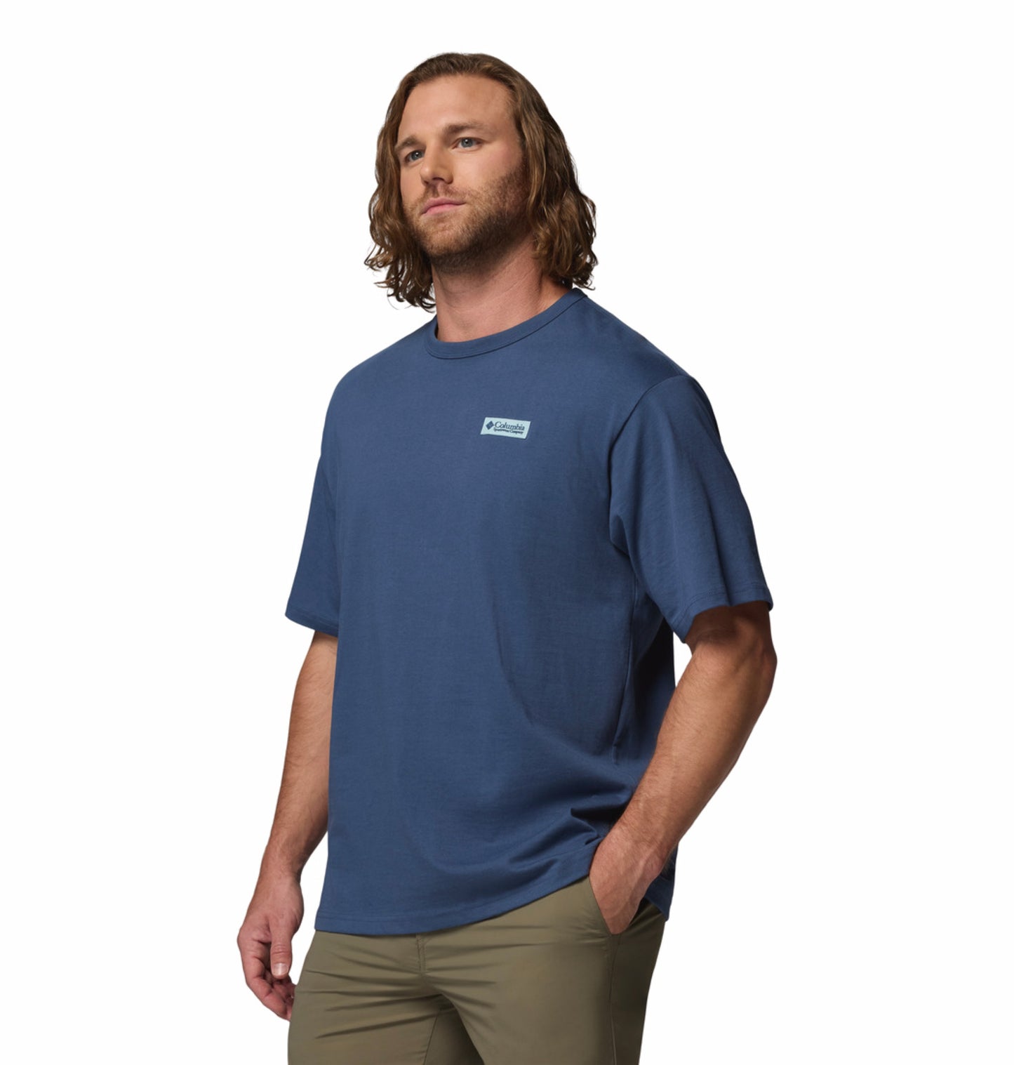 Columbia Men Navy Blue Omni-Shade CSC Iconic Tshirt
