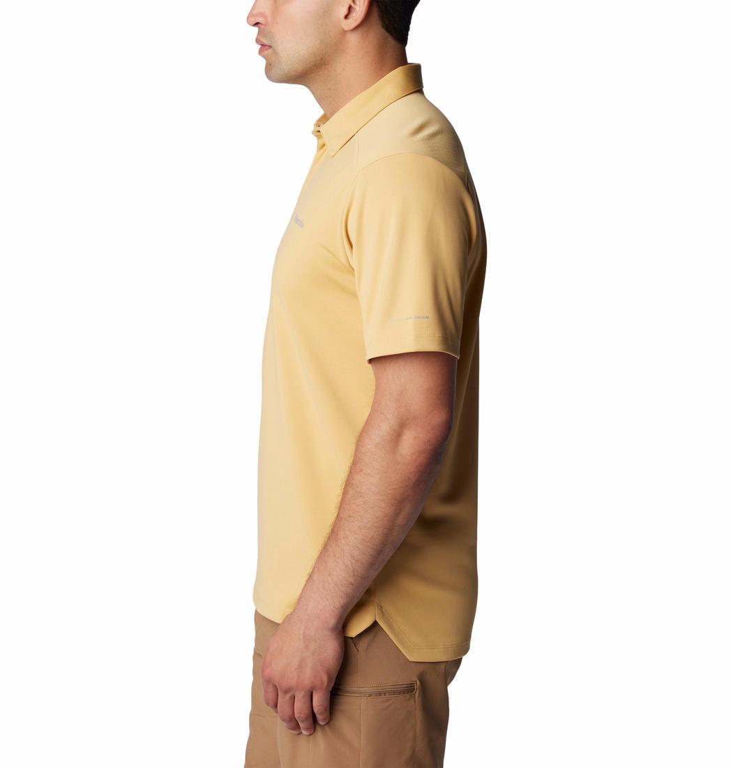 Columbia Men Yellow Columbia Men Black Mesa Polo T-Shirt