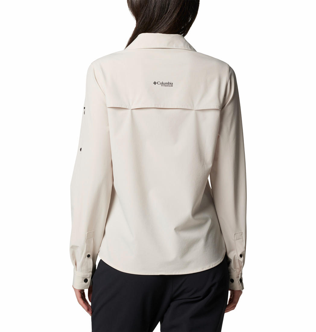 Columbia Womens Brown Summit Valley Woven Long Sleeve Shirt