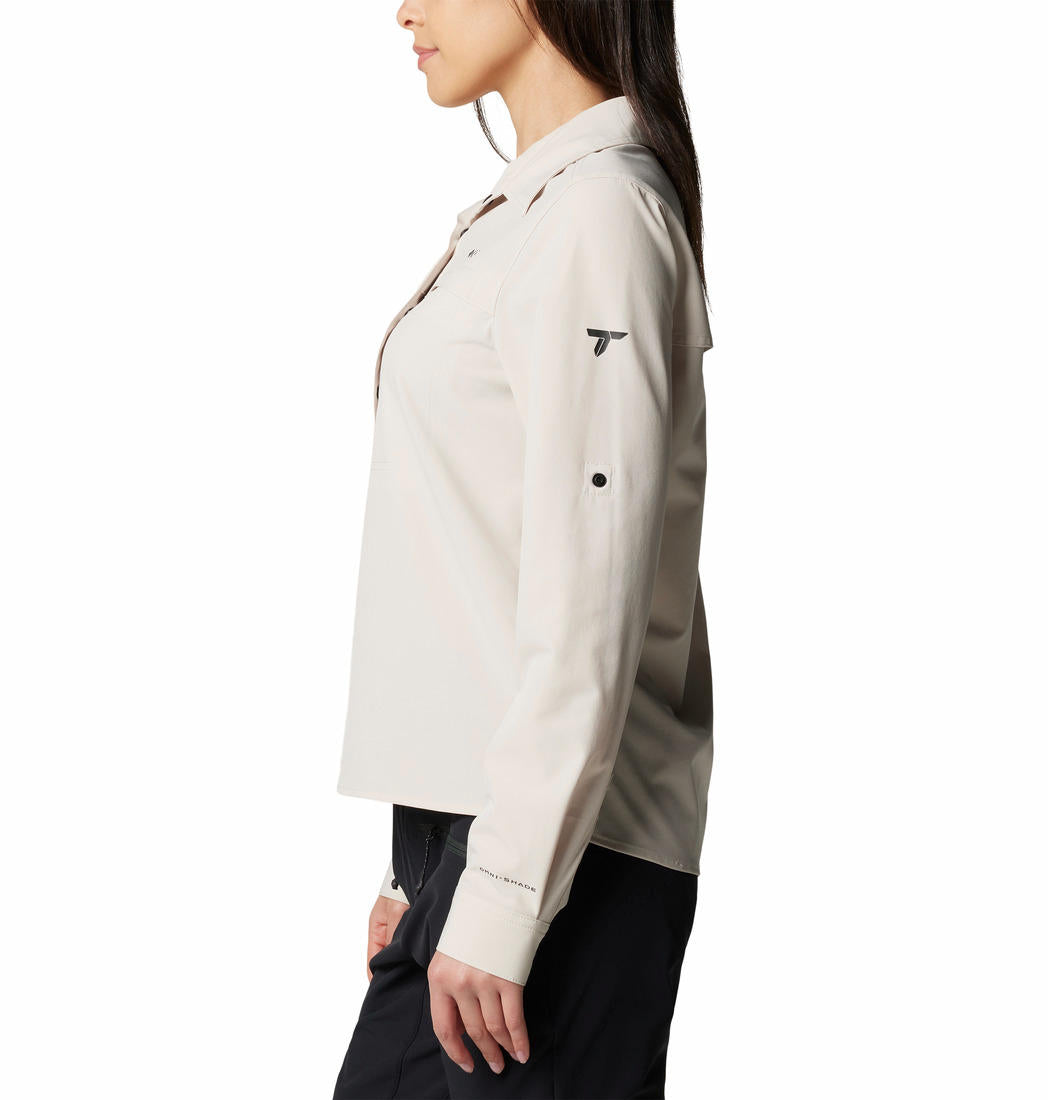 Columbia Womens Brown Summit Valley Woven Long Sleeve Shirt