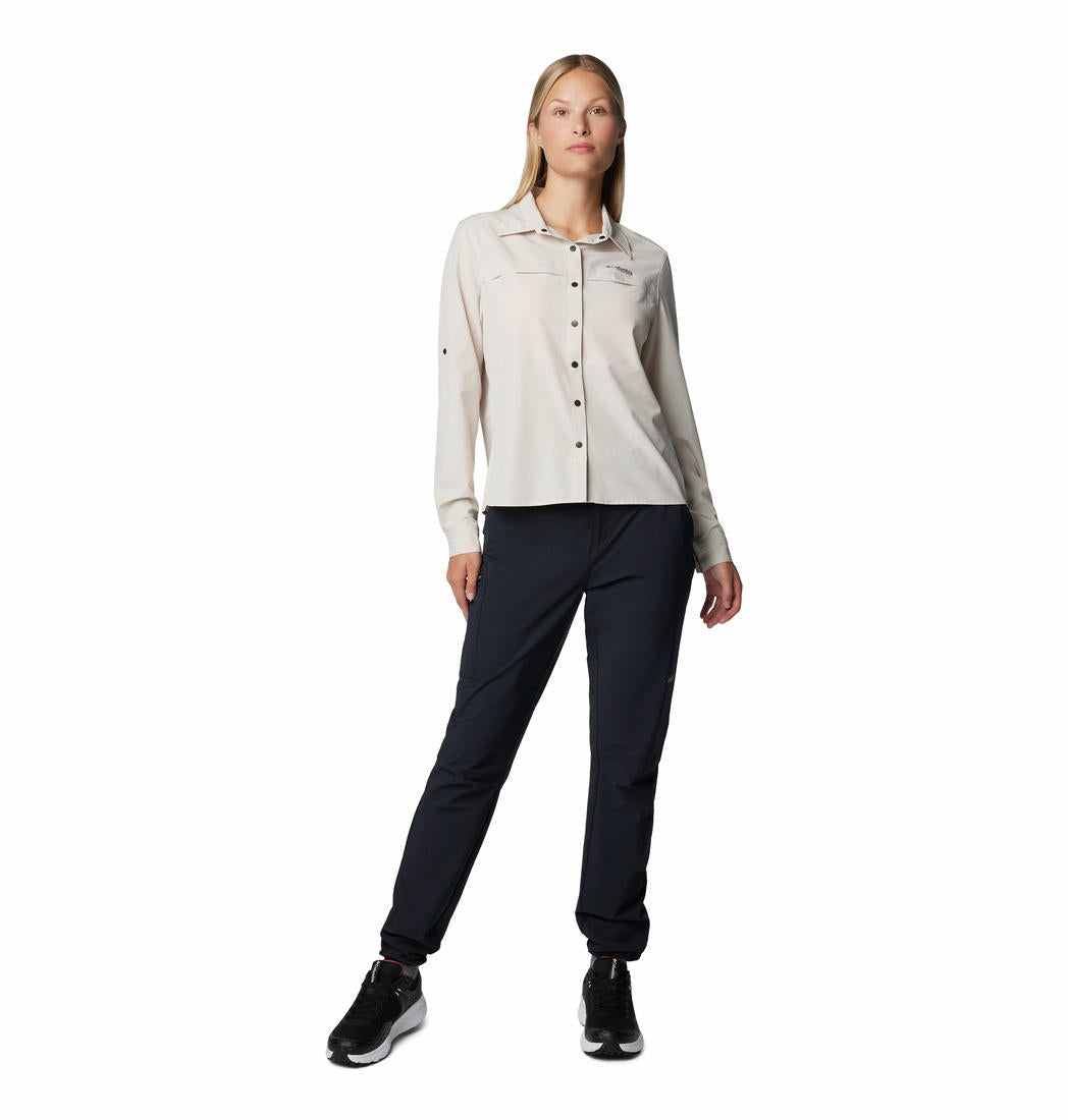 Columbia Womens Brown Summit Valley Woven Long Sleeve Shirt