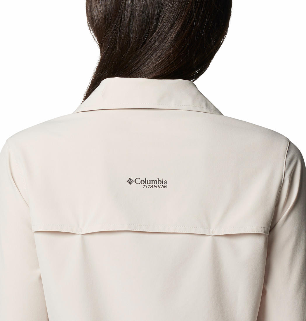 Columbia Womens Brown Summit Valley Woven Long Sleeve Shirt