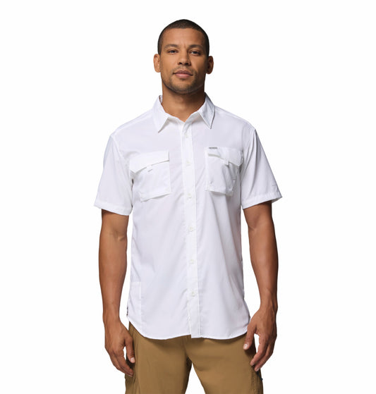 Columbia Men’s White Omni-Shade Silver Ridge II Utility Short Sleeve Shirt