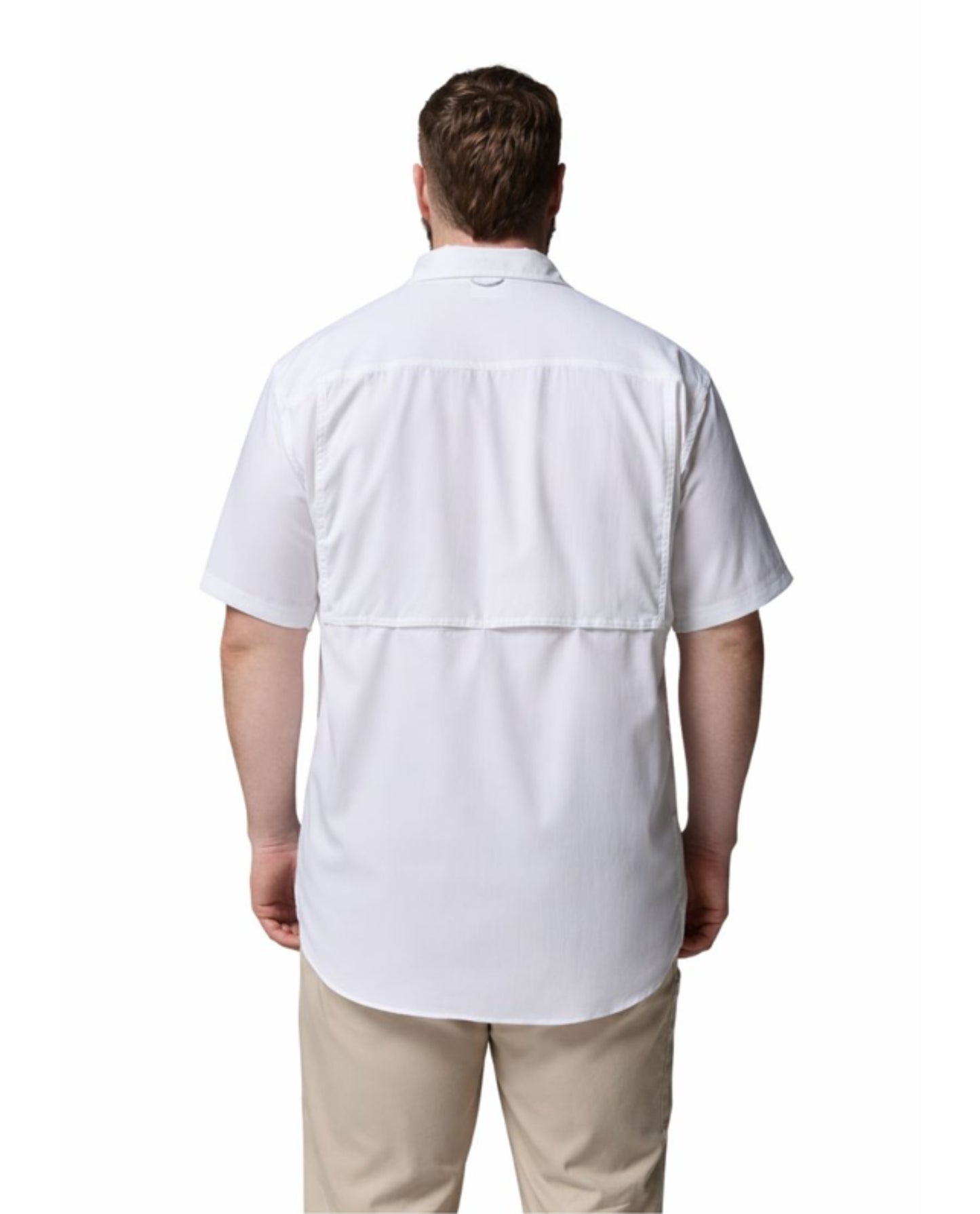 Columbia Men’s White Omni-Shade Silver Ridge II Utility Short Sleeve Shirt