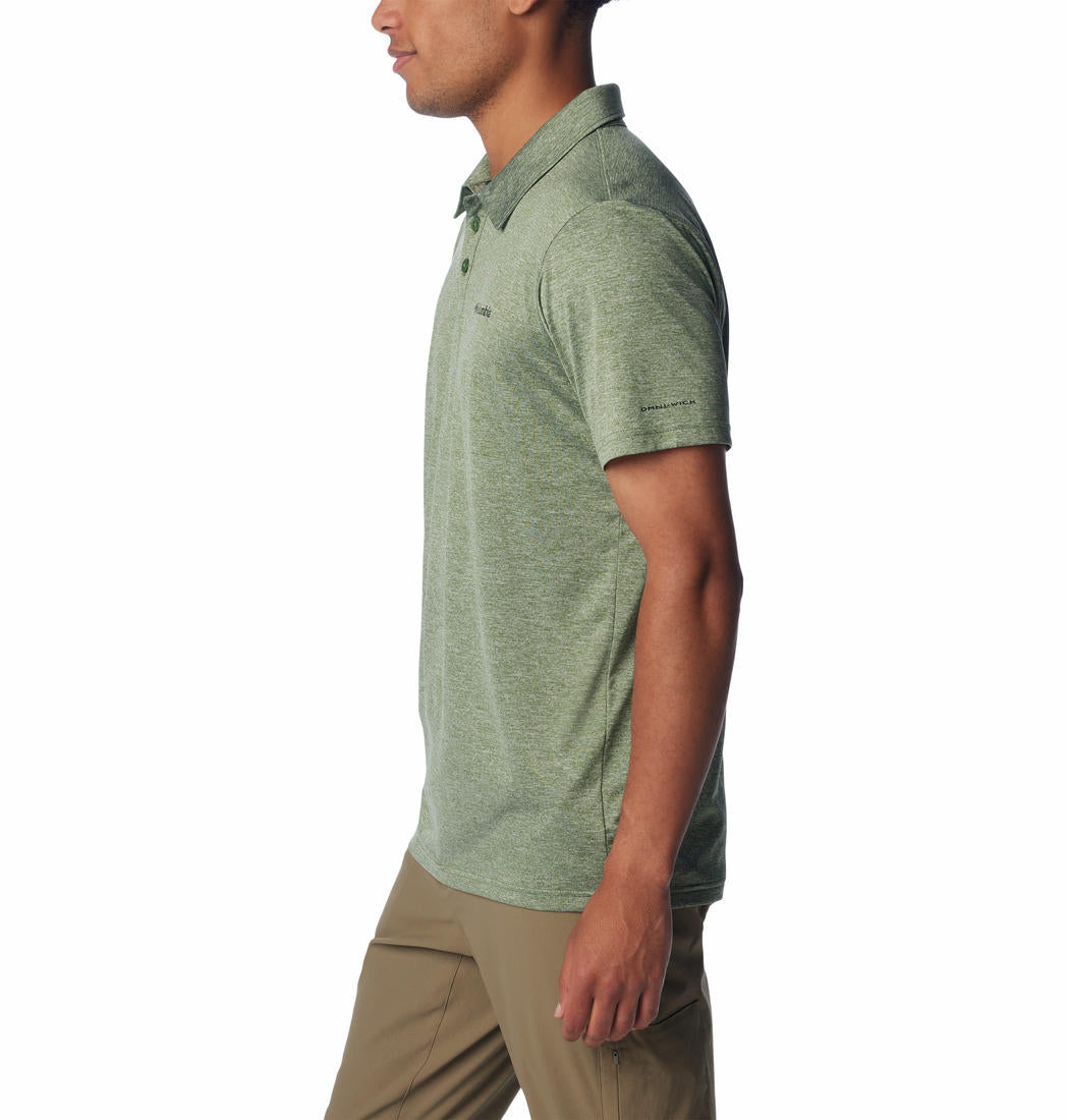 Columbia Mens Green Columbia Hike Polo