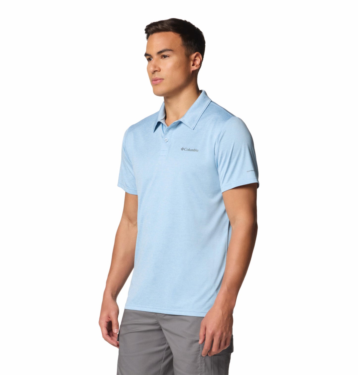 Columbia Mens Blue Omni-Wick Hike Polo Tshirt