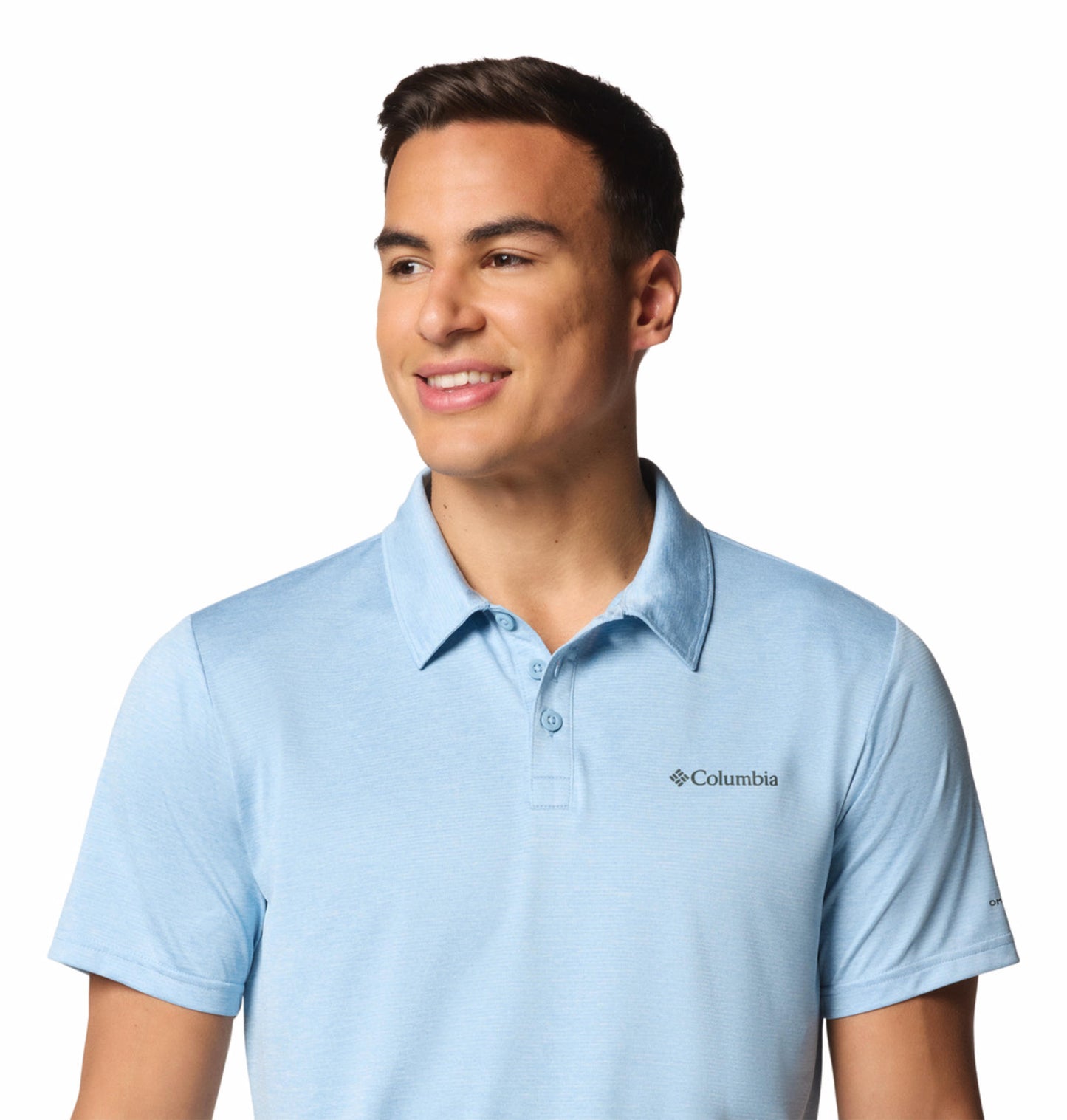 Columbia Mens Blue Omni-Wick Hike Polo Tshirt