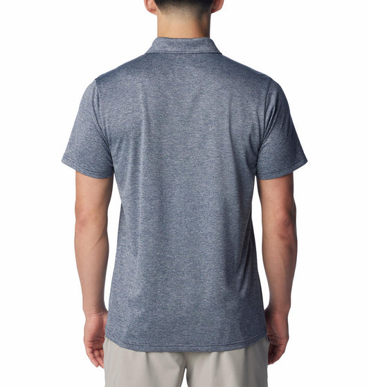 Columbia Mens Blue Columbia Hike Polo