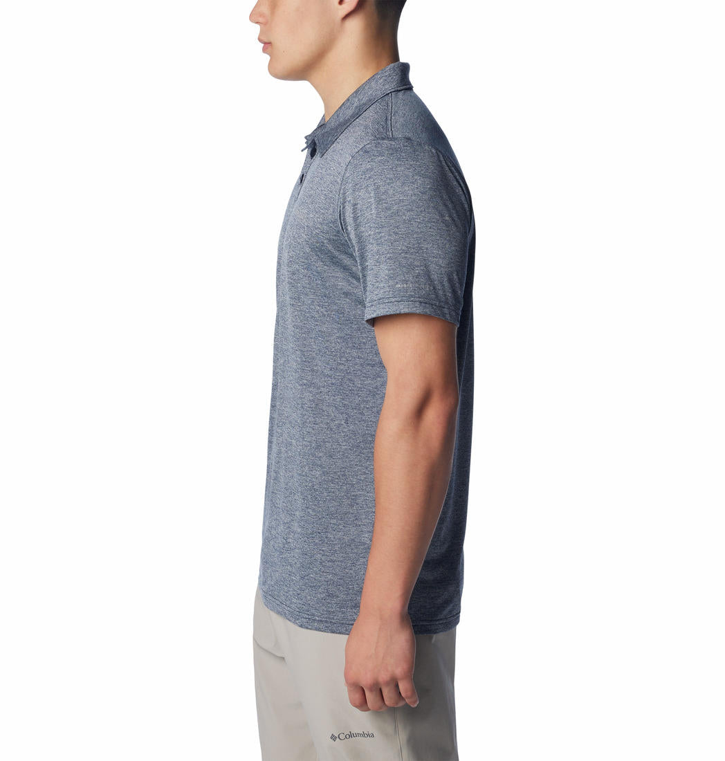 Columbia Mens Blue Columbia Hike Polo