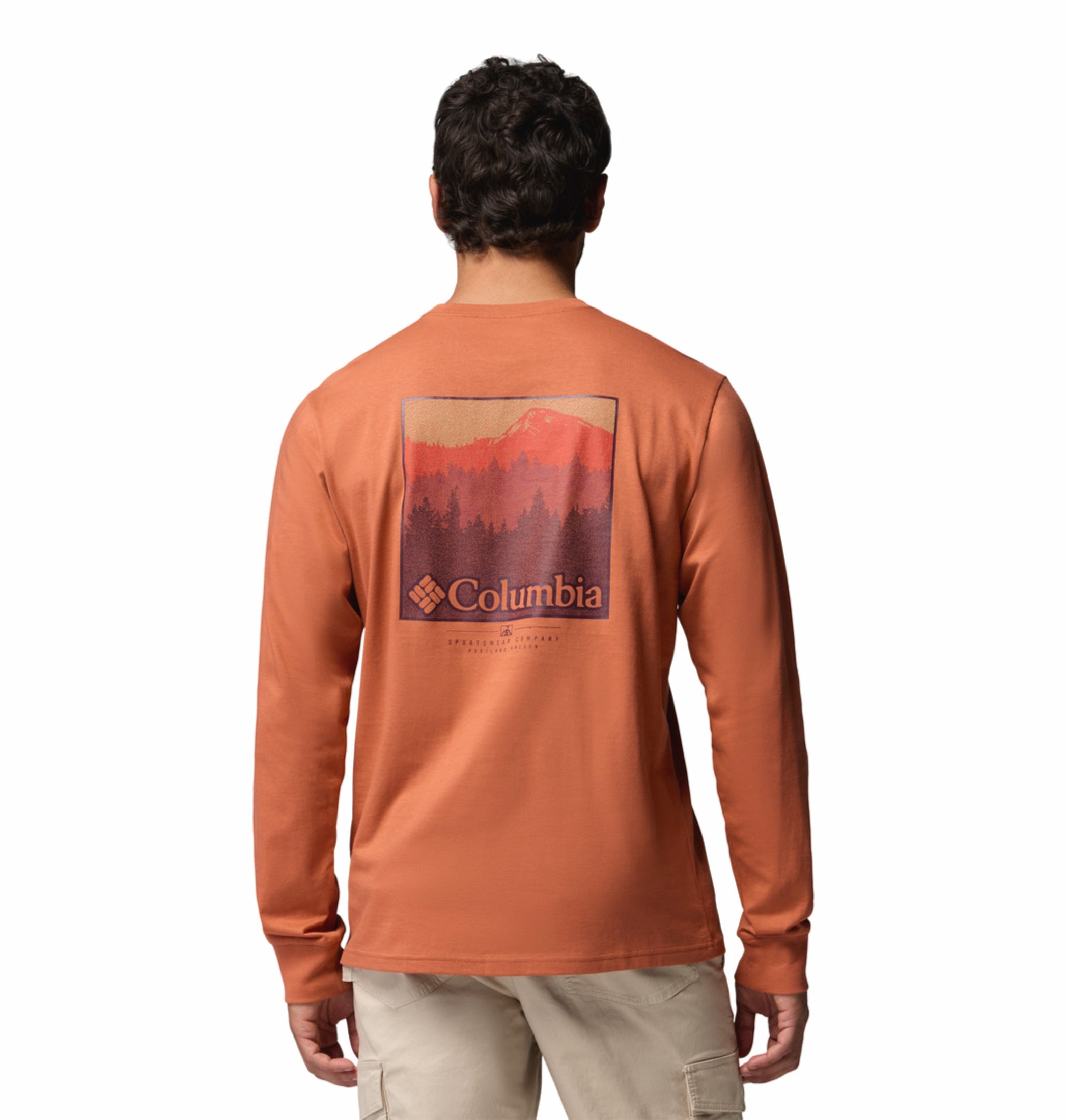 men brown csc graphic tshirt