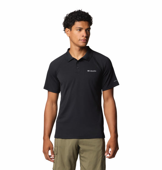 Columbia Mens Black Omni-Shade Alpine Chill Pro Polo Tshirt
