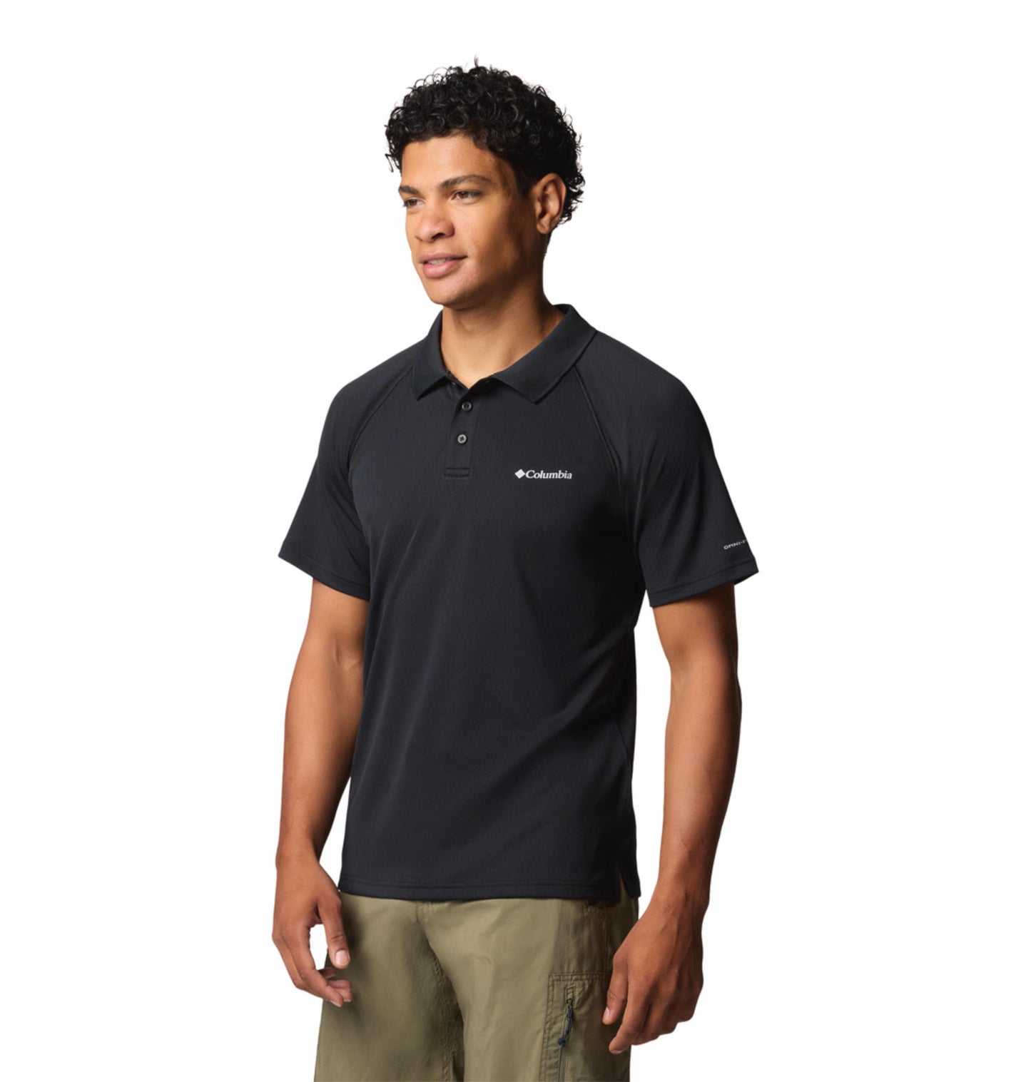 Columbia Mens Black Omni-Shade Alpine Chill Pro Polo Tshirt