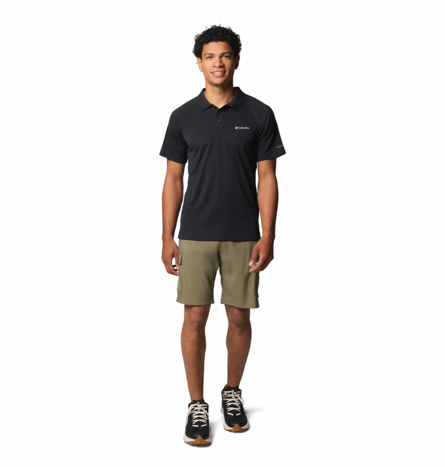 Columbia Mens Black Omni-Shade Alpine Chill Pro Polo Tshirt