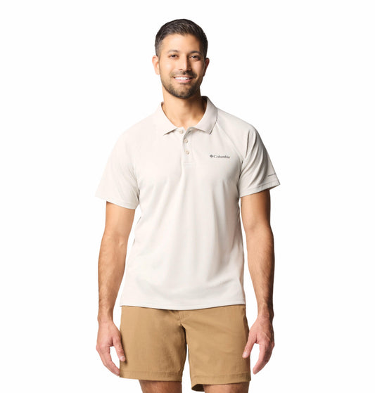 Columbia Mens Beige Omni-Shade Alpine Chill Pro Polo Tshirt