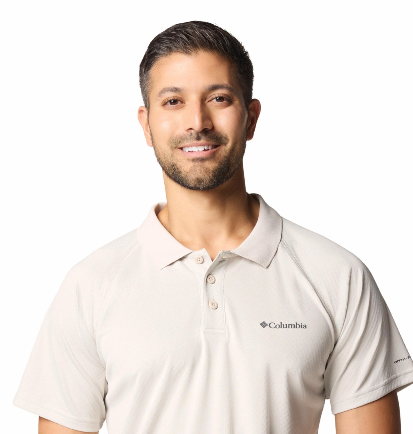 Columbia Mens Beige Omni-Shade Alpine Chill Pro Polo Tshirt