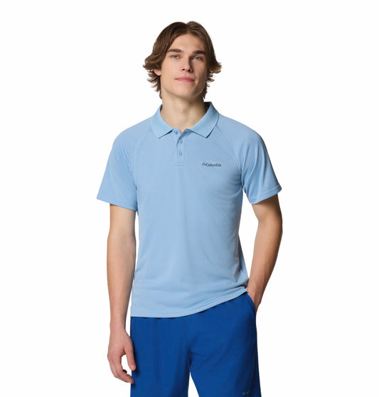 Columbia Mens Blue Omni-Shade Alpine Chill Pro Polo Tshirt