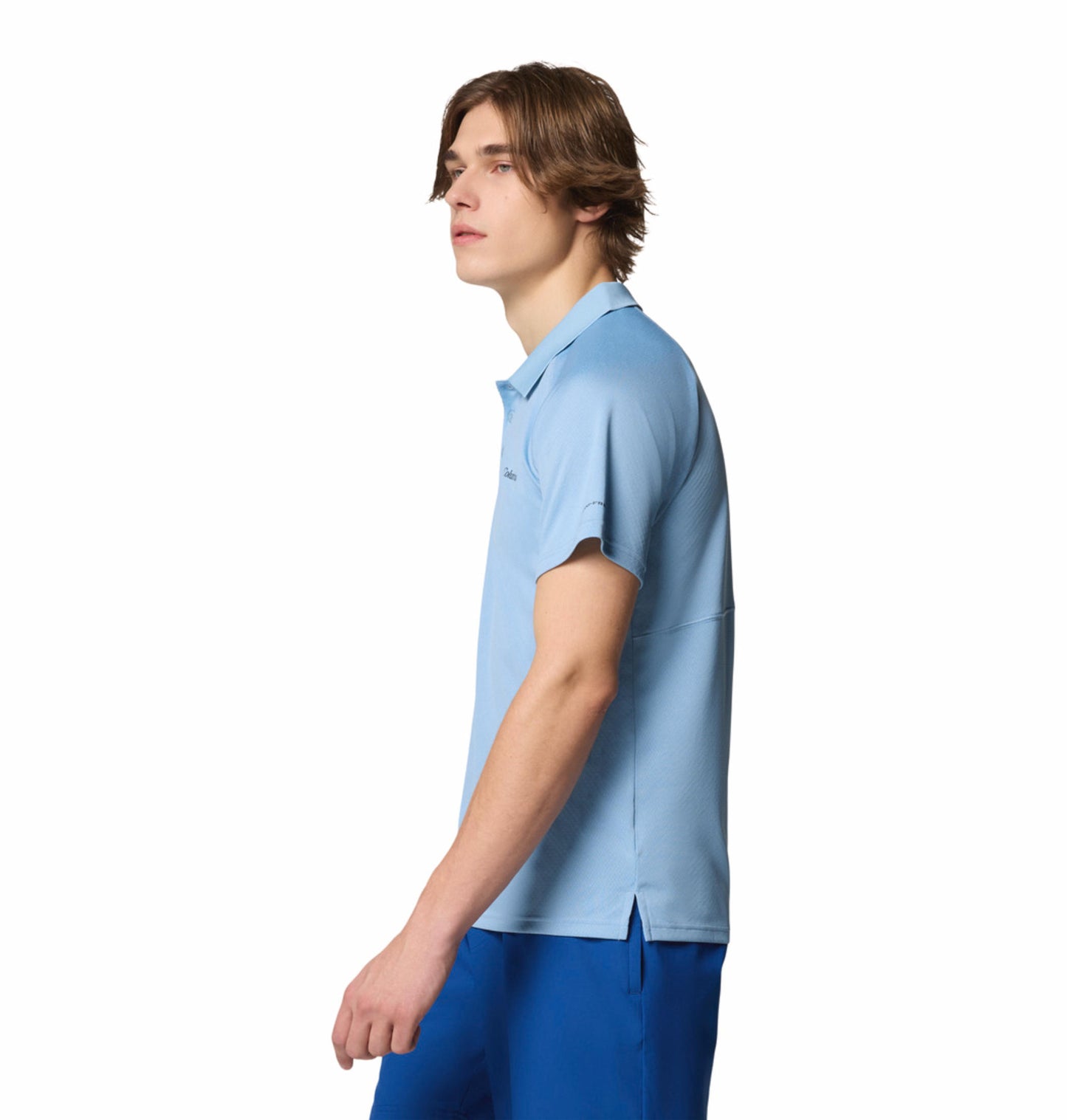 Columbia Mens Blue Omni-Shade Alpine Chill Pro Polo Tshirt