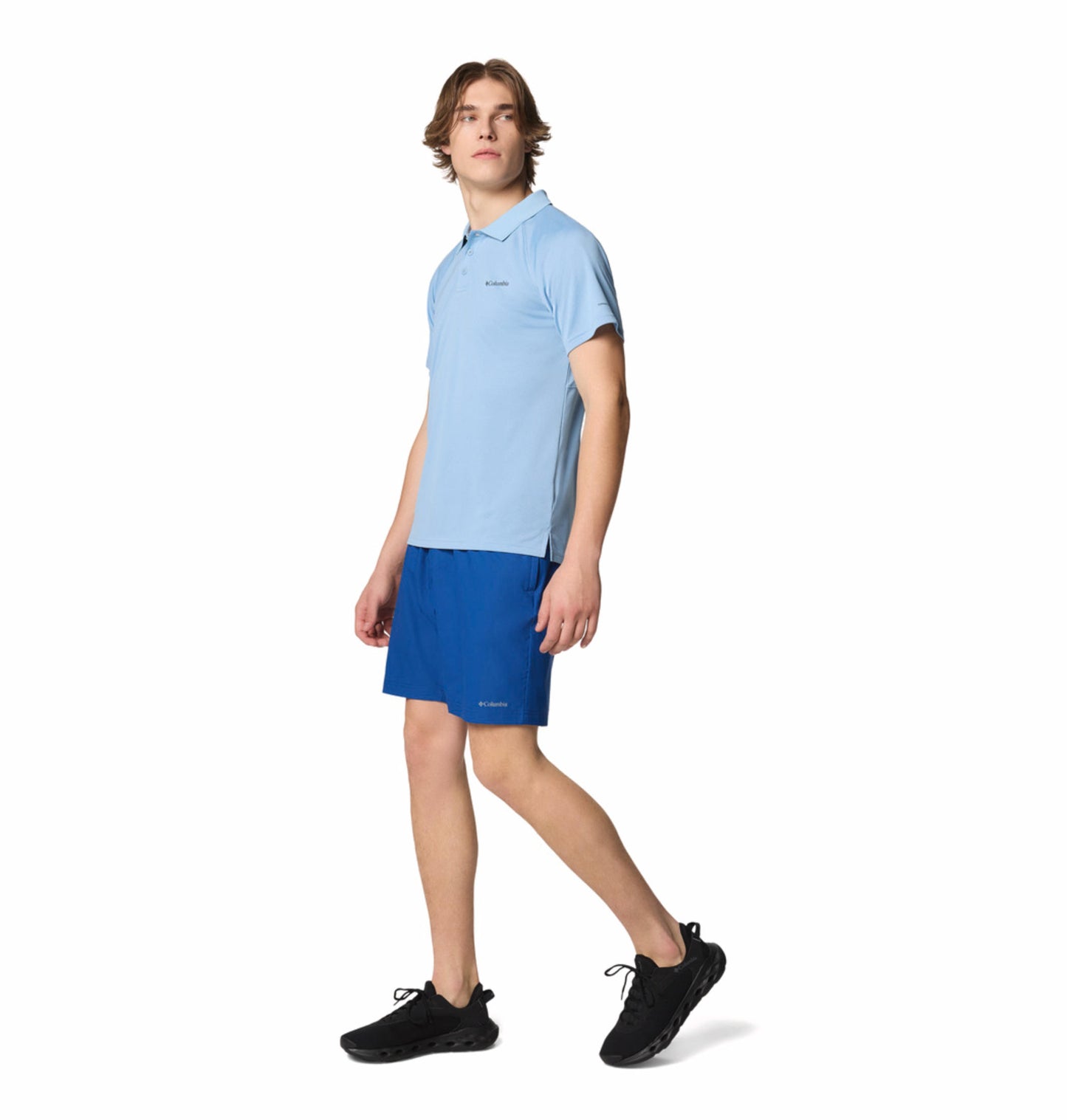 Columbia Mens Blue Omni-Shade Alpine Chill Pro Polo Tshirt