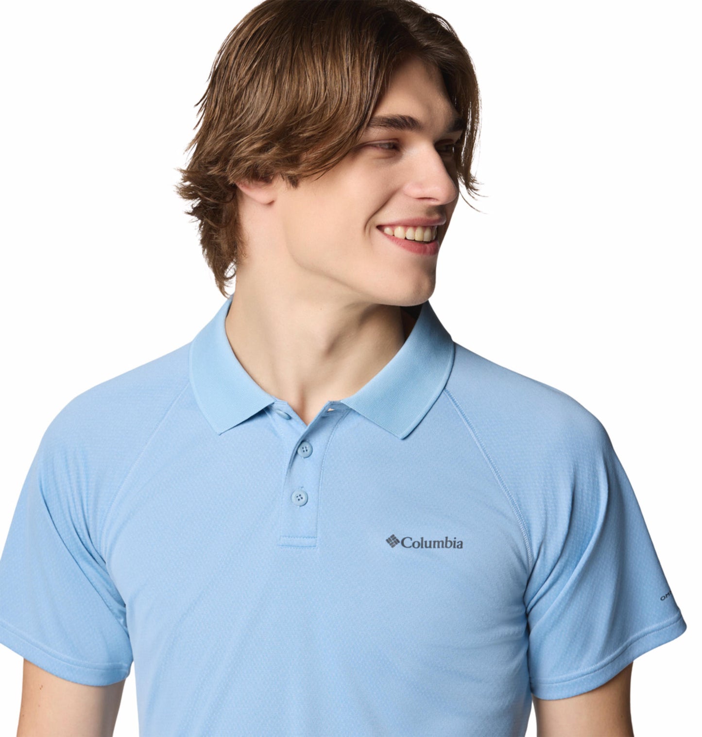 Columbia Mens Blue Omni-Shade Alpine Chill Pro Polo Tshirt