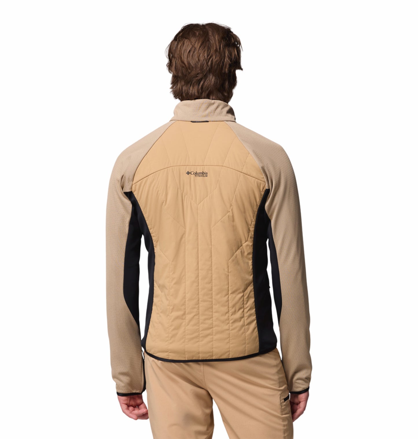 Columbia Men Brown Omni-Heat Arctic Hybrid Fleece Jacket