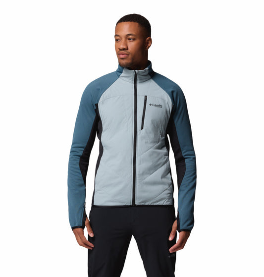 Columbia Men Blue Omni-Heat Arctic Hybrid Fleece Jacket