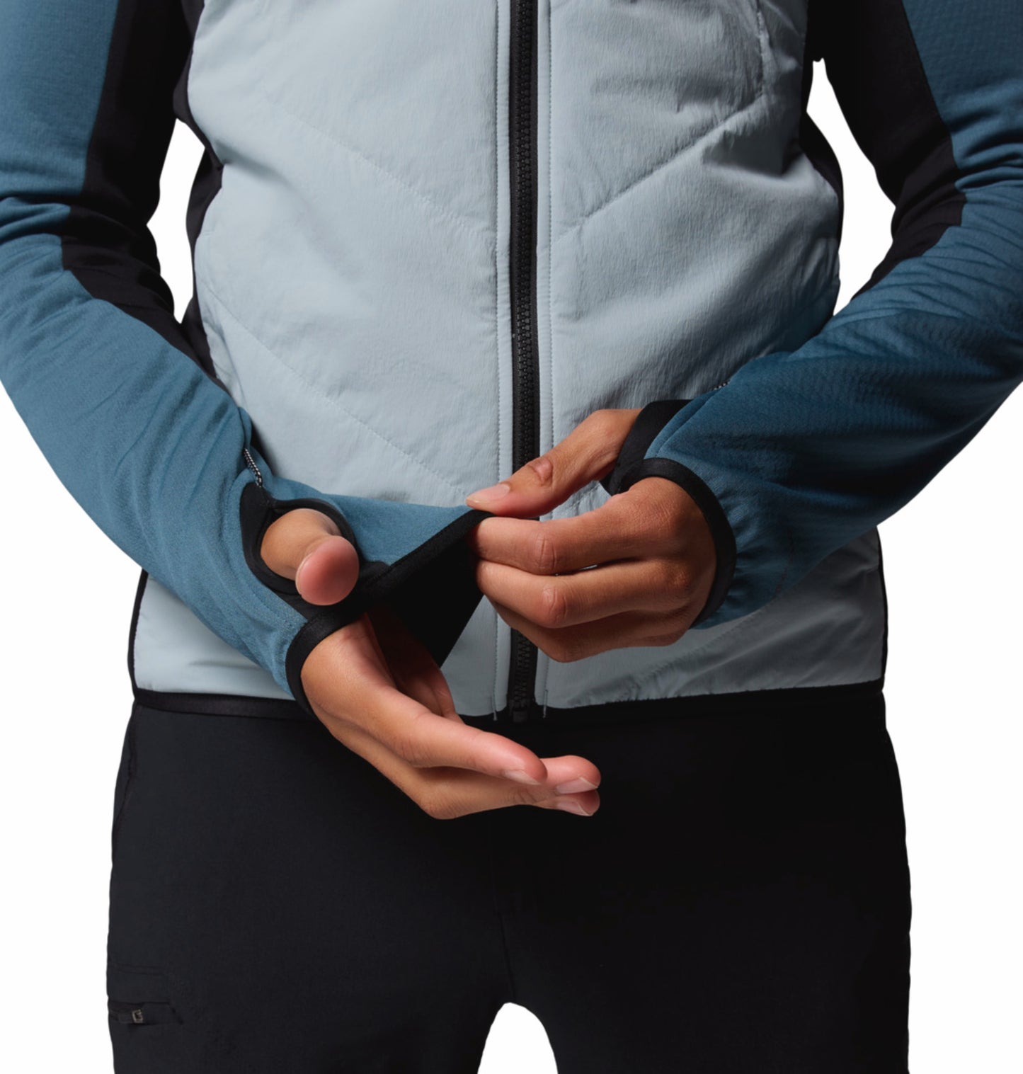 Columbia Men Blue Omni-Heat Arctic Hybrid Fleece Jacket