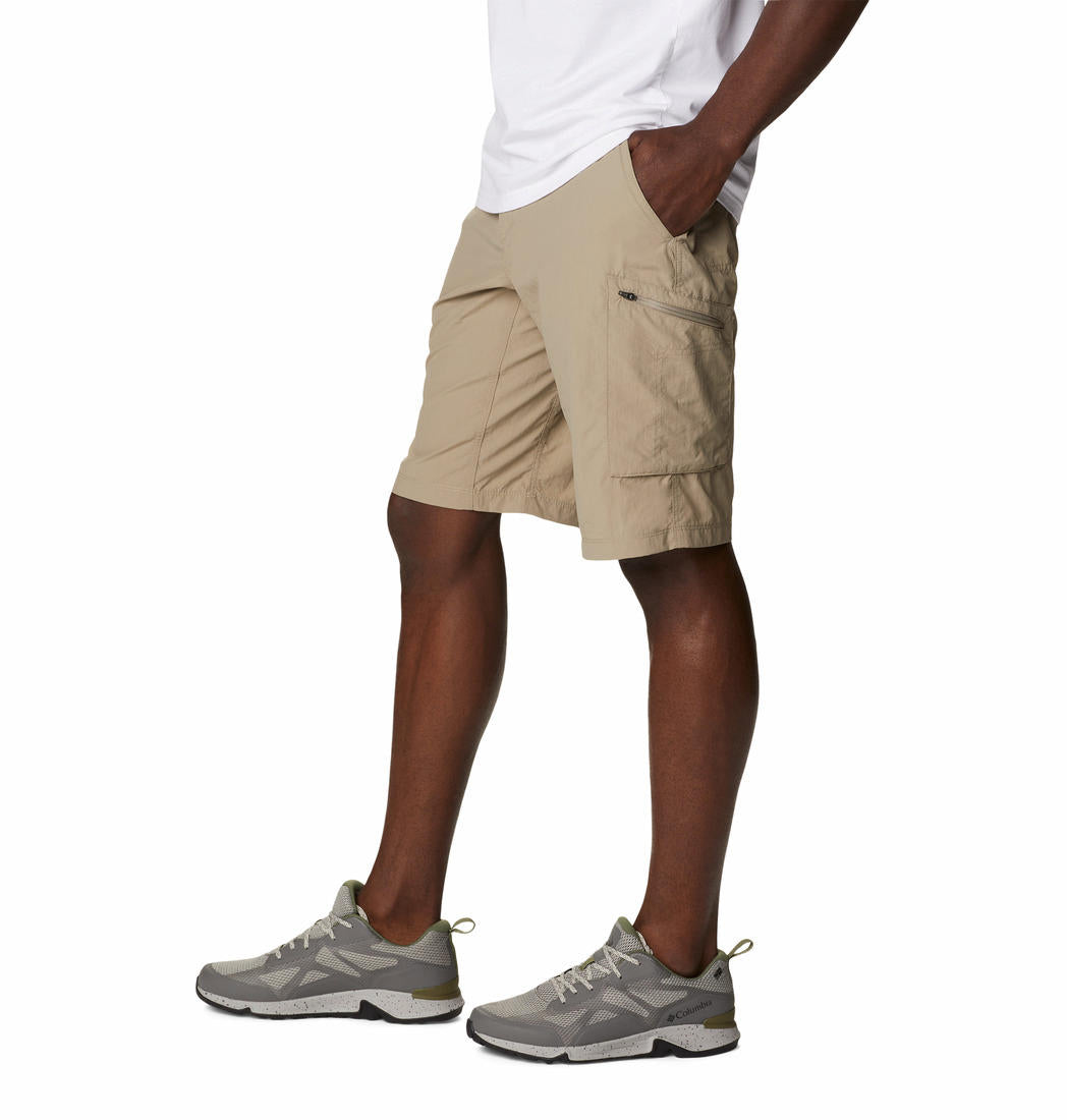 Columbia Men Beige Silver Ridge Cargo Shorts with UPF 50 Protection