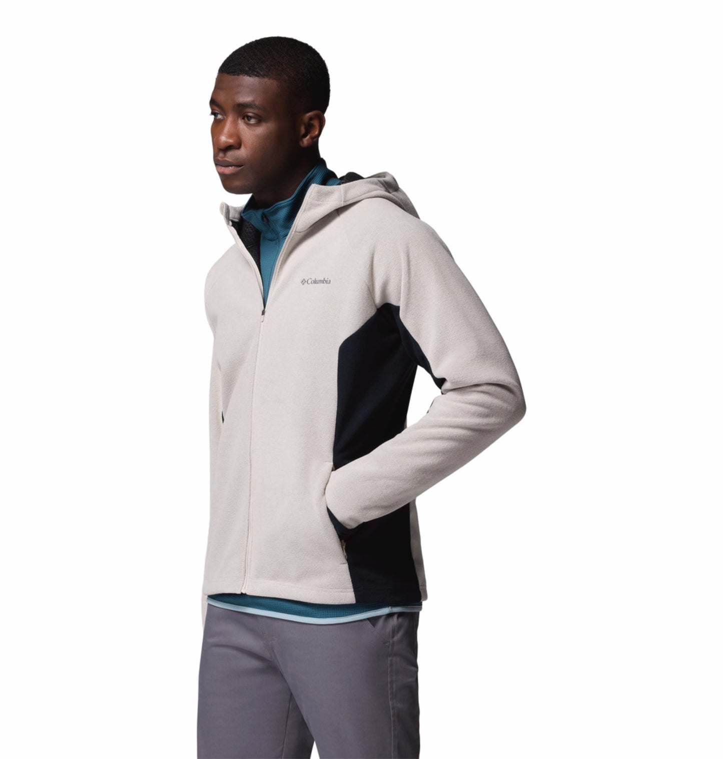 Columbia Men Beige Omni-Heat Arctic Peak Fleece Jacket