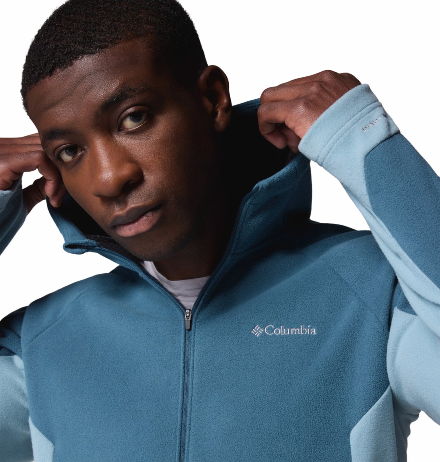 Columbia Men Blue Omni-Heat Arctic Peak Fleece Jacket