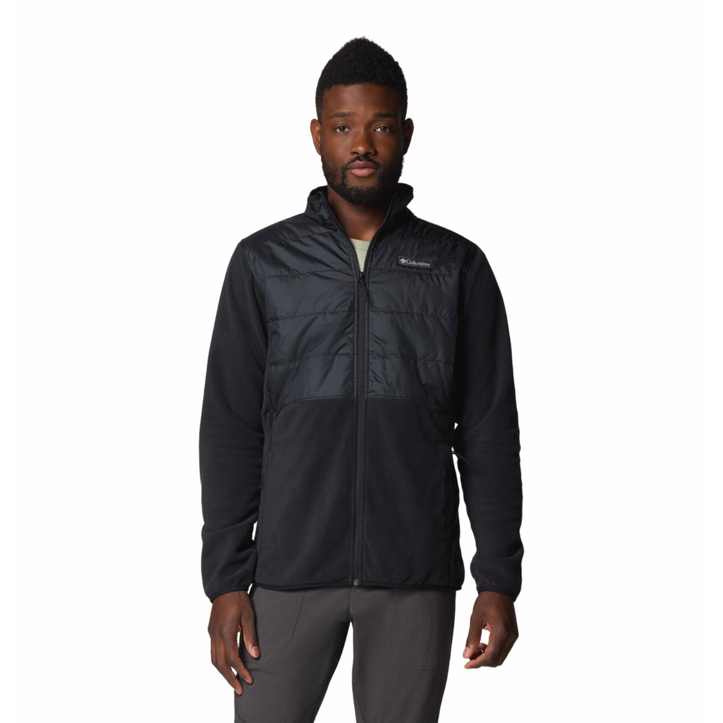 Columbia Mens Black Basin Butte Full Zip Fleece II Jacket