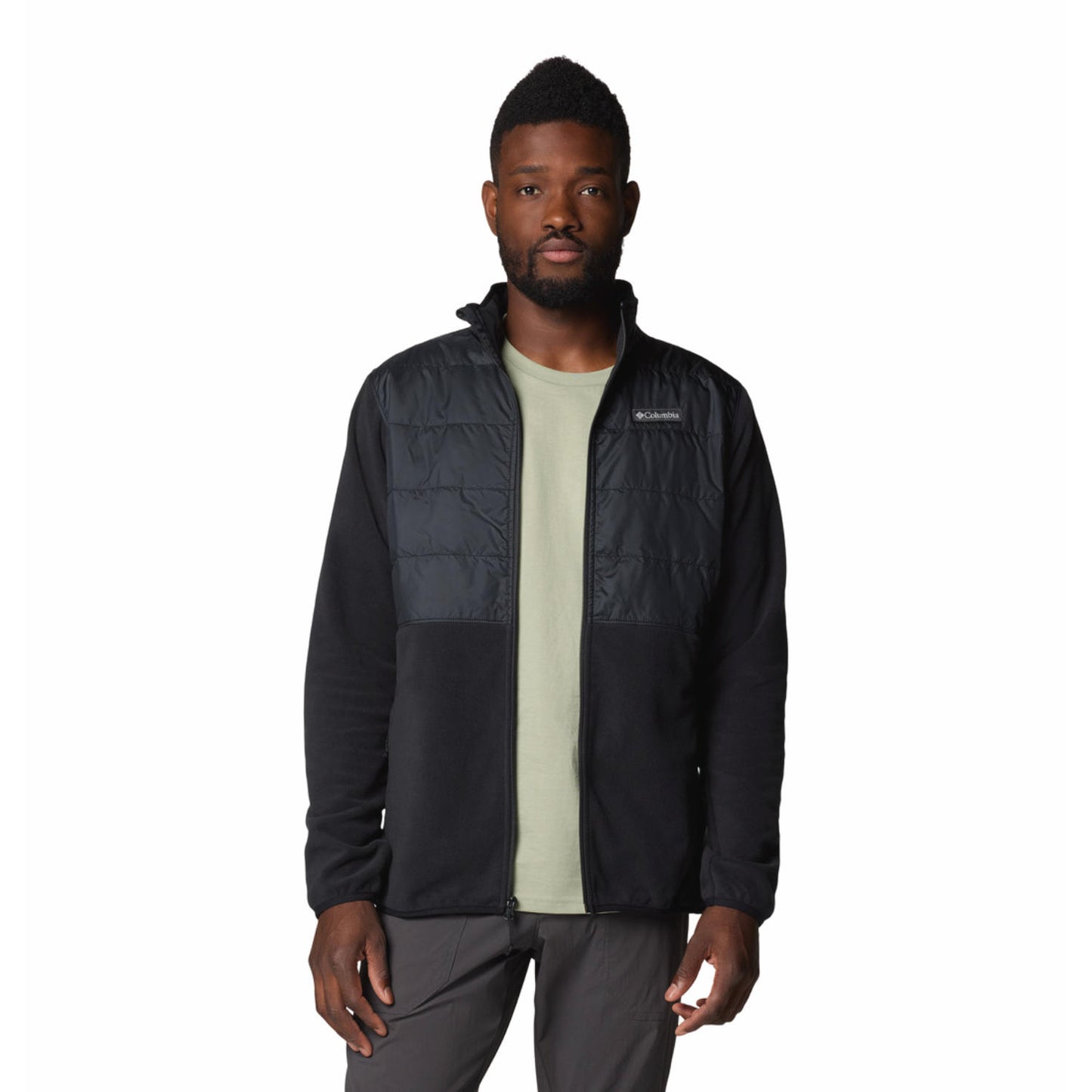 Columbia Mens Black Basin Butte Full Zip Fleece II Jacket