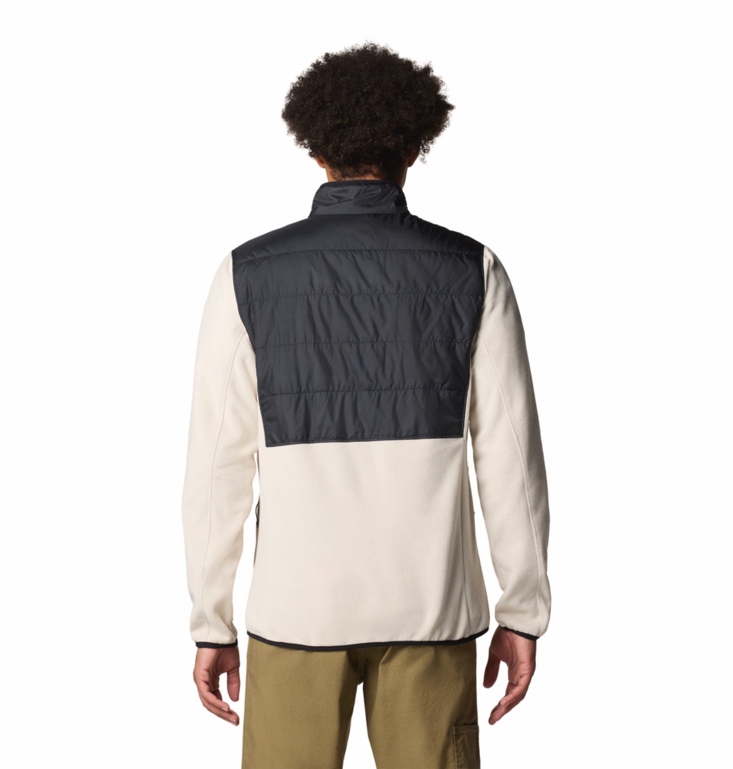 Columbia Men Beige Omni-Heat Reflective Basin Butte II Fleece Jacket