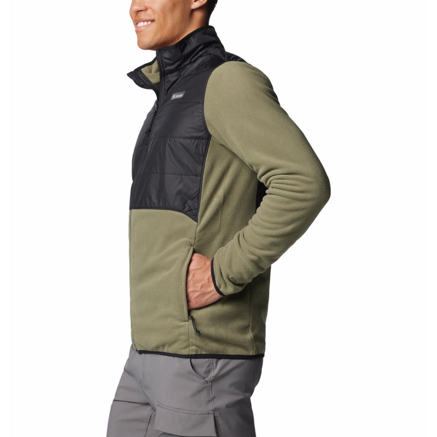 Columbia Mens Green Basin Butte Full Zip Fleece II Jacket