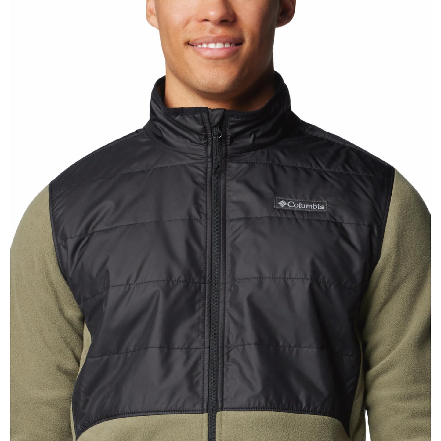 Columbia Mens Green Basin Butte Full Zip Fleece II Jacket