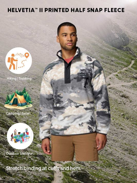 Columbia Men Multi Helvetia II Printed Pullover